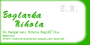 boglarka mihola business card